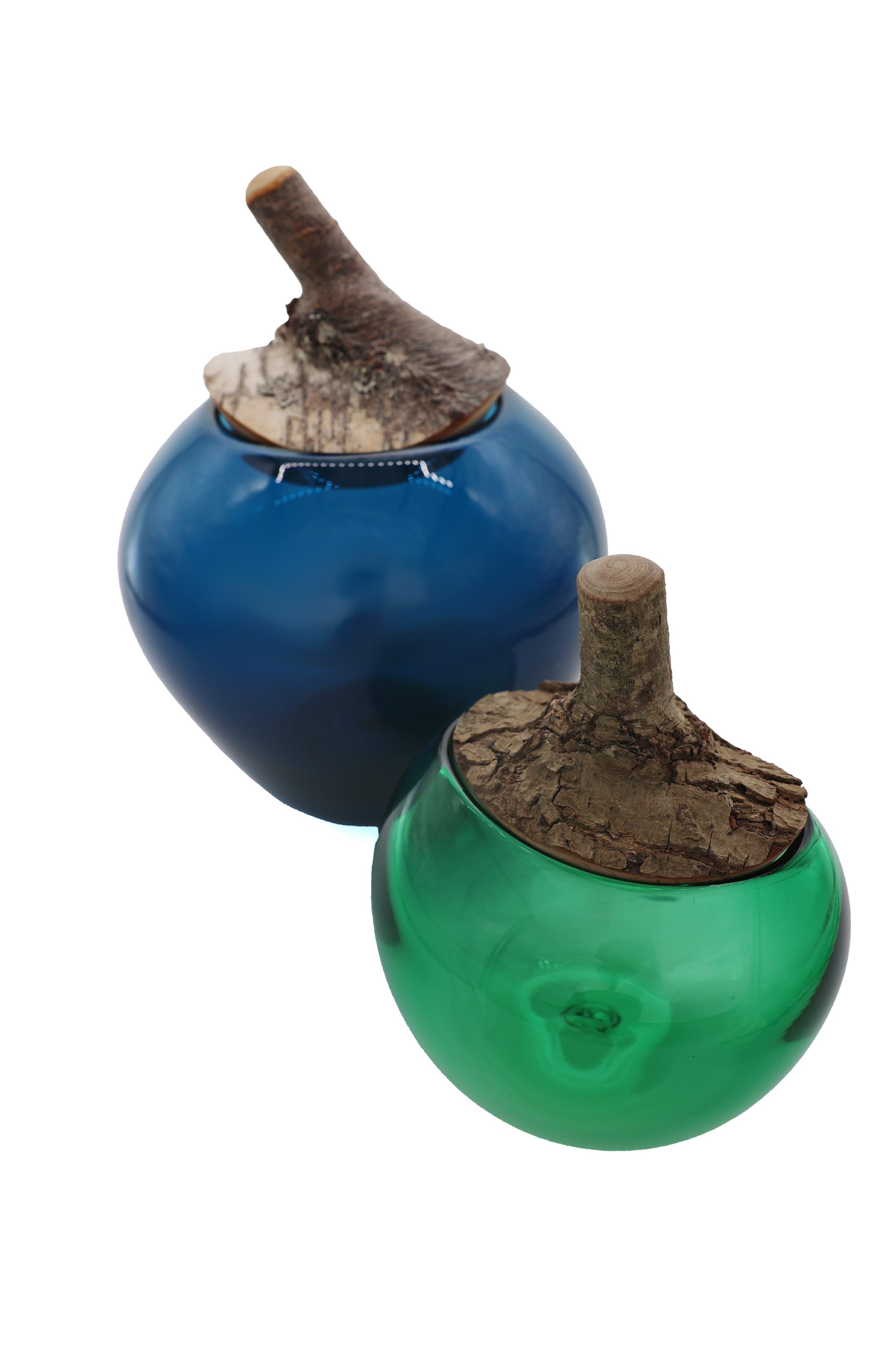 Branch Bowl Set | Deep Blue & Spring Green