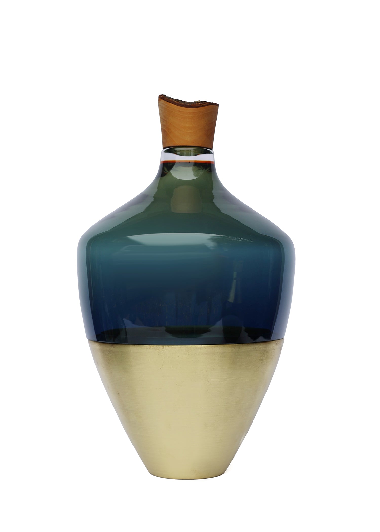 India II Large Stacking Vessel | Blue Brass