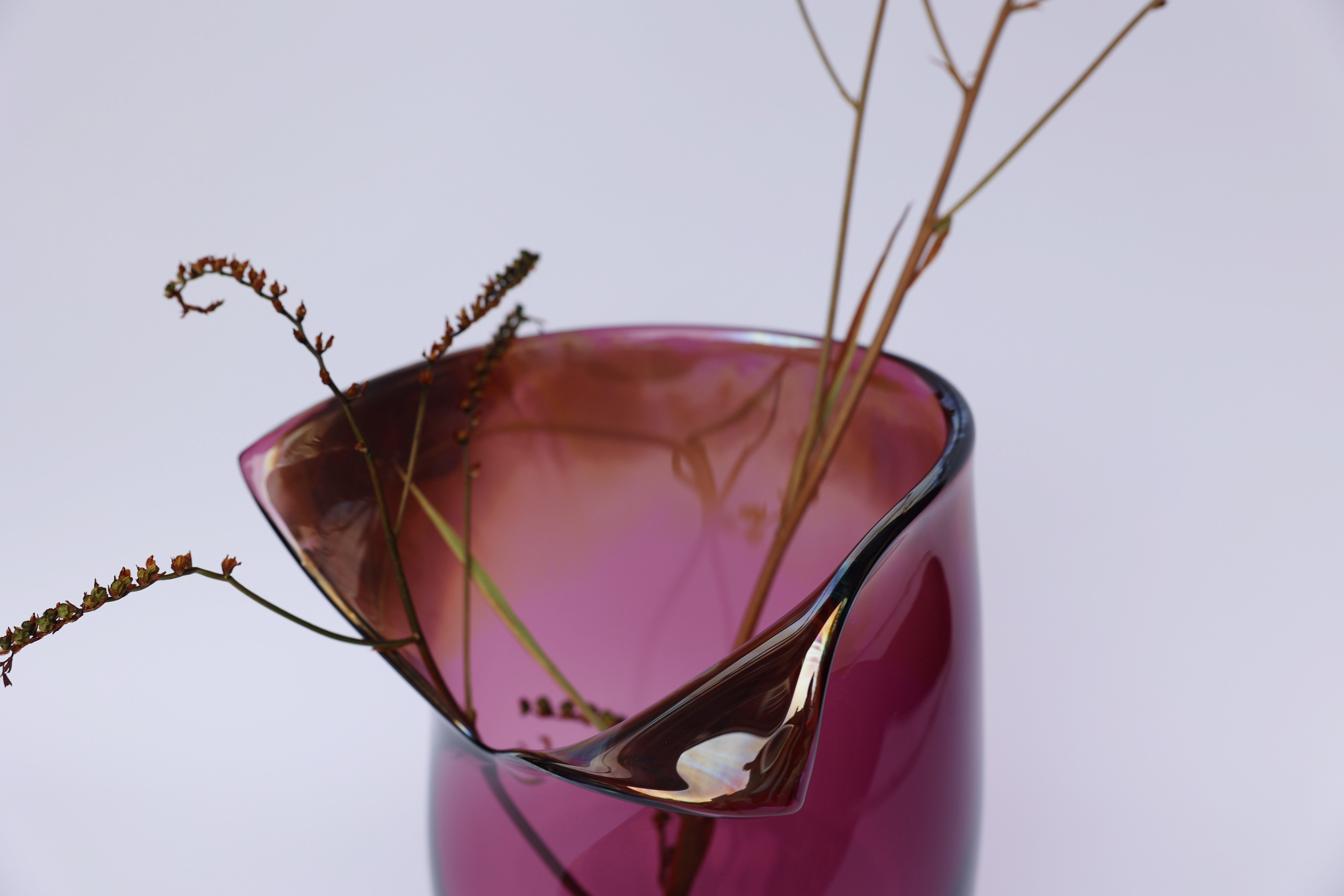 Open Vase | Aubergine