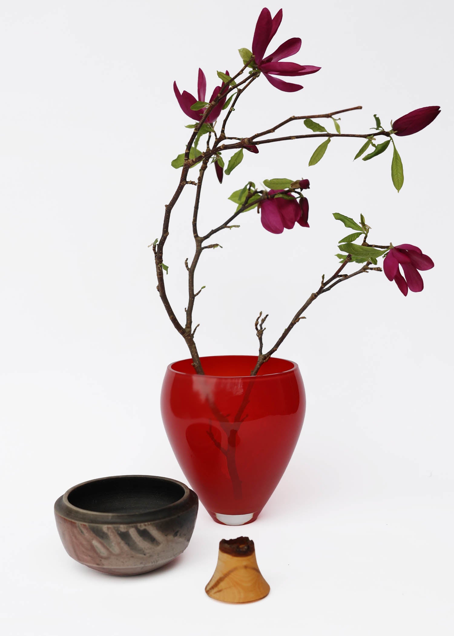Rosy Stacking Vessel | Red