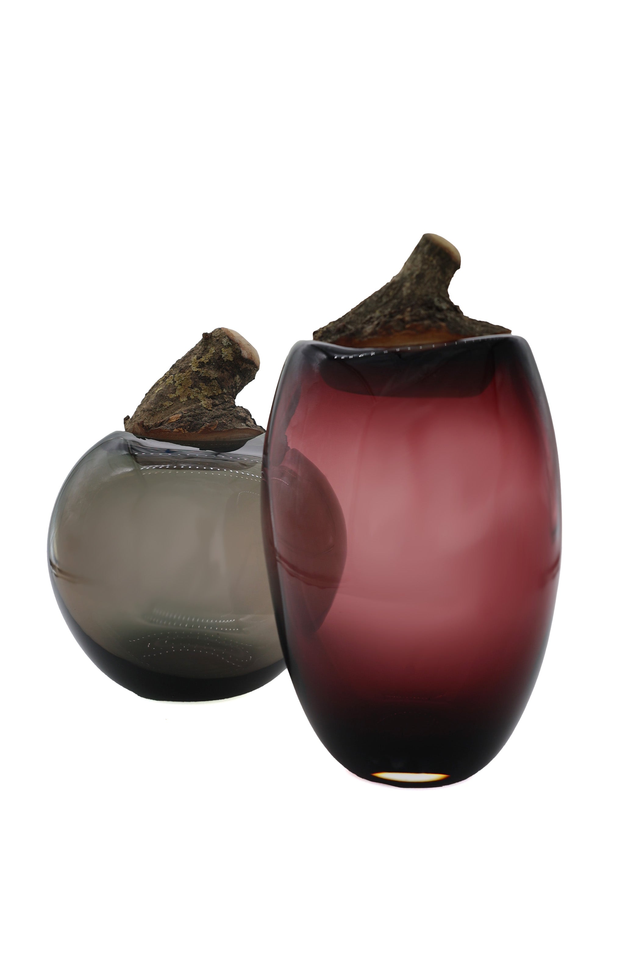 Branch Bowl Set | Aubergine & Grey