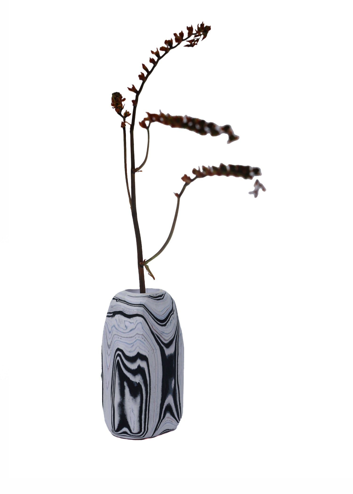 Paper Pebble Vase | Black & White